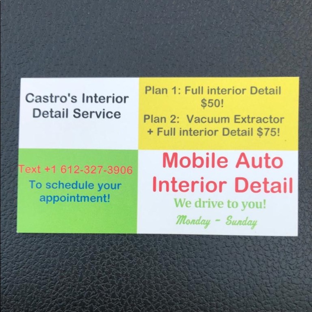 Mobile Interior Detail Service